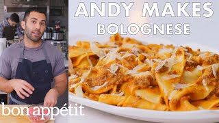 Andy Makes Pasta with Bolognese Sauce  From the Test Kitchen  Bon Appétit [upl. by Elgar]