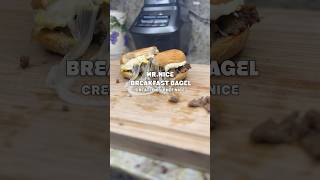 Breakfast Bagel cooking recipe yummy food delicious breakfast youtubeshorts shorts foodie [upl. by Eixid]