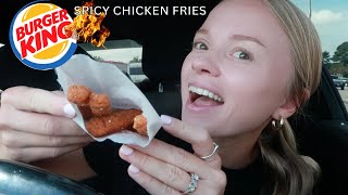 Burger King Spicy Chicken fries REVIEW [upl. by Nirihs]