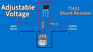 How To Make Adjustable Voltage  Using Tl431 [upl. by Sommers]