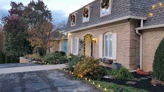 Transforming a Home with Stunning Christmas Lights Rooflines Driveway and Trees [upl. by Milstone]