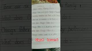 Primary school class 4 lesson lesson 6 English textbook question answer [upl. by Harak]