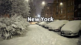 NYC Snowfall Walking Tour  Walk Through New York City 4k Snow  Manhattan Snow Storm [upl. by Bower191]