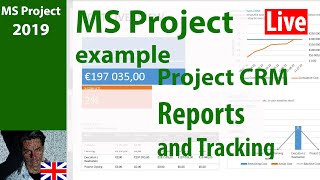 Ms Project 2019 ● Learn by Example ● Reports and Tracking ● CRM Project [upl. by Moguel190]