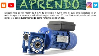 Aprendo  Mecanismos  Par Giro Motor Reductor  Tecnología [upl. by Brentt]