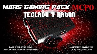 Review pack teclado mk0  ratón mm0 de Mars Gaming en Español [upl. by Ysset]