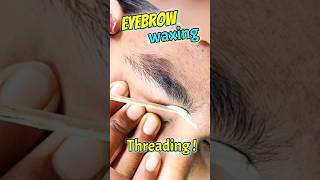 Eyebrow Waxing Threading  Right Eyebrow thread amp wax [upl. by Enyawed]