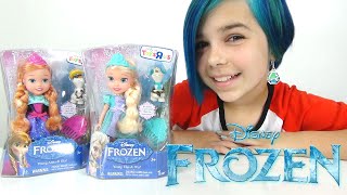 Disney Frozen Young Elsa and Anna with Olaf  Toys R Us Exclusive [upl. by Datnow423]