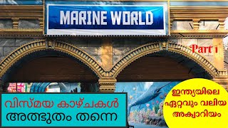 Marine world  Marine World Aquarium  chavakkad  ഇന്ത്യയിലെ ഏറ്റവും വലിയ അക്വാറിയം  Aquarium [upl. by Ydeh13]