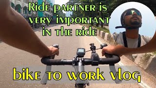 Bike to work vlog  Ride partner is very important in the ride  cycling bangla [upl. by Lledyl794]