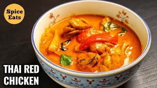 CHICKEN THAI RED CURRY  THAI RED CURRY WITH CHICKEN  THAI RED CURRY [upl. by Enitsuj]