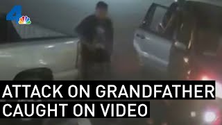 Caught on Video Grandfather Loses Memory Cant Remember Family After Attack at Gas Station  NBCLA [upl. by Akoek]