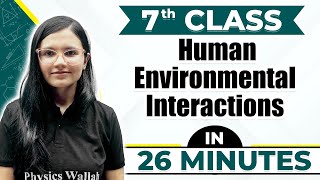 Human Environment Interactions  Cheat Sheet Series For Class 7th [upl. by Odlanor]