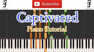 Captivated  IV Of Spades Intermediate Piano Tutorial [upl. by Langer]