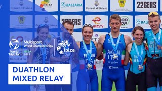 2023 World Duathlon Championships Ibiza 2x2 Mixed Relay Highlights [upl. by Edrock]