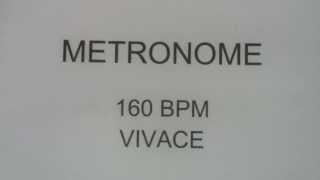 METRONOME 160 BPM VIVACE [upl. by Eilla]