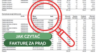 Jak czytać fakturę za prąd Jak rozszyfrować rachunek za energię elektryczną Co znaczą te słowa [upl. by Naaman]