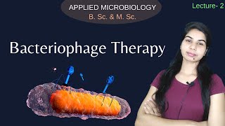 APPLIED MICROBIOLOGY  Bacteriophage Therapy  in Hindi  B Sc amp M Sc [upl. by Enelaehs]