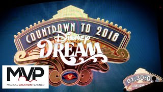 New Years Eve 2018 Countdown and Fireworks on Disney Dream [upl. by Yldarb]