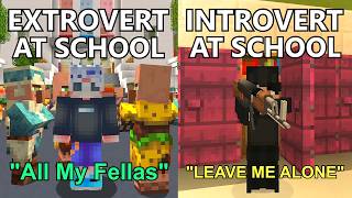 Introverts VS Extroverts Portrayed by Minecraft [upl. by Imuyam]