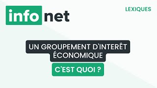 Un groupement dinterêt économique cest quoi  définition aide lexique tuto explication [upl. by Eihtur]