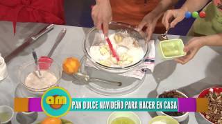 Receta de pan dulce navideño Parte 1  AM [upl. by Aay]