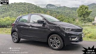 Tata Tiago  Safest and affordable hatchback  MotoRush Tamil [upl. by Bartel]