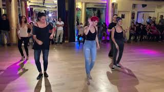 Maria Ramos  BACHATA Footwork Class [upl. by Ailegave821]