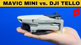 DJI TELLO vs MAVIC MINI size comparison shorts [upl. by Hbahsur]