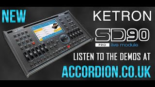 Ketron SD90 Demo  Irish Popcorn Reel on MIDI Accordion [upl. by Cordle138]