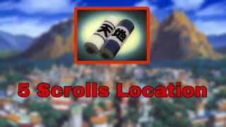 55 LOCATION SCROLLS NARUTO UPDATE  A ONE PIECE GAME [upl. by Bik]