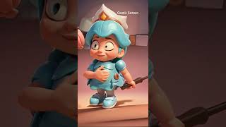 Tickled Kick Off 💥 Cosmic Cartoon cosmiccartoonyt shorts animation shortvideo funny [upl. by Suiratnod]