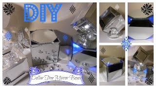 DIY DOLLAR TREE GLAM MIRROR BOXES  CLASSIC [upl. by Goldie]