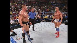 Brock Lesnar Kurt Angle amp Zach Gowen Vs Big Show amp Team Angle 07242003 22 [upl. by Gentille422]