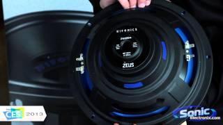 Hifonics Zeus Car Subwoofer  Maxxsonics  CES 2013 [upl. by Ahseuqram]