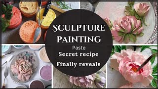 Diy Sculpture paste from Home How To Make Sculpture Painting Paste Diy Sculpture Art [upl. by Aniled]