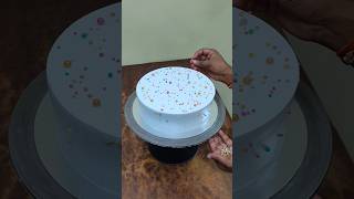 Simple Easy Cake design cake youtubeshorts shortvideo trending [upl. by Akinehs233]