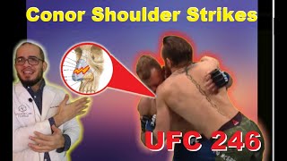 Physician Breaksdown Conor McGregor Innovative Shoulder Strikes at UFC 246 [upl. by Oswald]