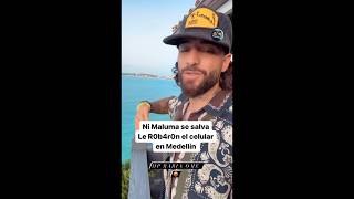 Robaron a Maluma en Medellín 😢😢😢 [upl. by Kcirdnek]