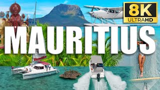 Mauritius 8K Ultra HD Tropical paradise island in the Indian ocean Aerial view [upl. by Yelyak]