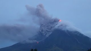 Thousands evacuated as Philippines volcano erupts [upl. by Eicaj]