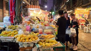 4K Thailand Travel 🇹🇭 Silom Soi 20 Morning Market amp Holiday Inn Silom in Bangkok [upl. by Devinne]