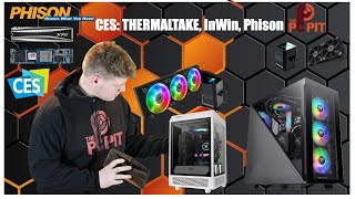 CES 2021 day 4 in 10 minutes Thermaltakes Divider 300TG InWin fans Phison E18 [upl. by Attelrak981]