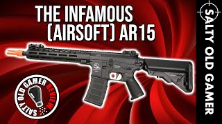 ASG Armalite M15 Defense MLok Airsoft AEG  SaltyOldGamer Airsoft Review [upl. by Ecyal]