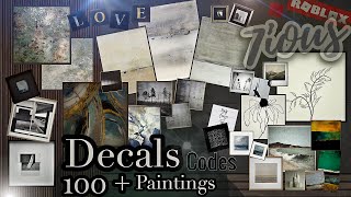 Decals Codes Modern Paintings  Decals Ids  Bloxburg ROBLOX [upl. by Wilhelm]