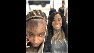 Melt a Synthetic Wig into a Sew in [upl. by Eetsirk]