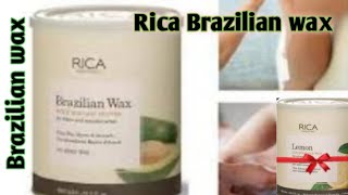 Brazilian wax Rica wax Brazilian hard wax tutorial  how to use Brazilian hard wax [upl. by Andres]