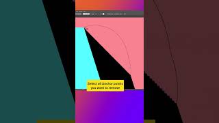 Quickly remove Anchor points in Adobe Illustrator graphicdesign tutorials adobeillustrator [upl. by Barnard]