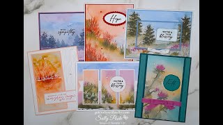 From Beginner to Stepped Up Cards with Stampin Up THOUGHTFUL JOURNEY Designer Series Paper [upl. by Apfelstadt494]