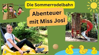 Sommerrodelbahn Indoorspielplatz Murmelbahn und mehr Lernen für Kleine mit Miss Josi [upl. by Arretal]